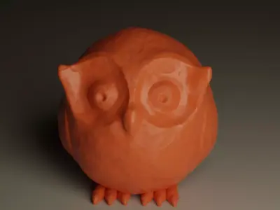Owl sculpture Free 3D model