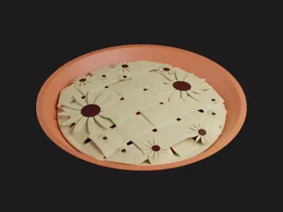 Pie Part 2 Low-poly 3D model