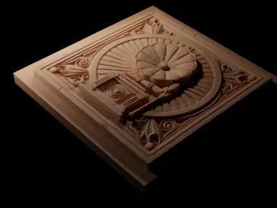 Phonograph CNC 3d Print High Relief Sand Casting 3D print model