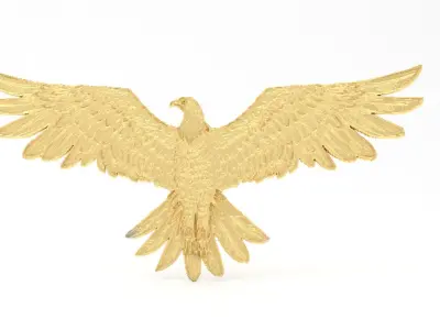 eagle for coin bump model also printable 3D print model