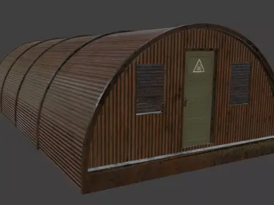 Army crew house east europe 3D model