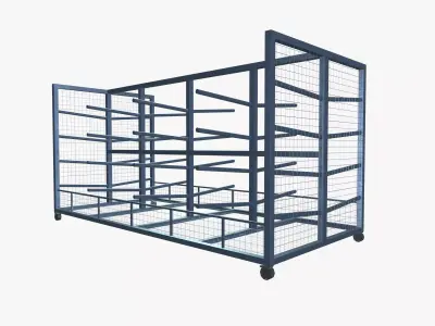 Long load trolley 3D model