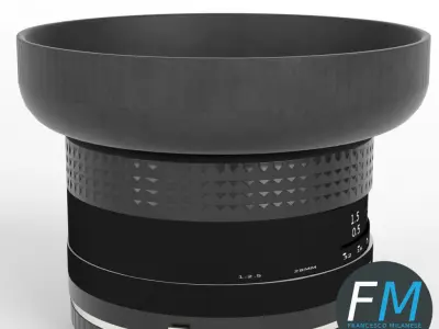 Camera lens 3D model purchase
