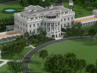 The White House 3D model get