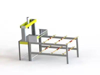 Paper plate and bowl machine  3D model