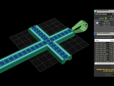 Large Diamond Cross 3D print model