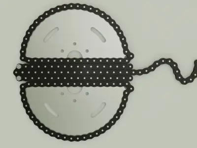  Chain stingray decor 3D model