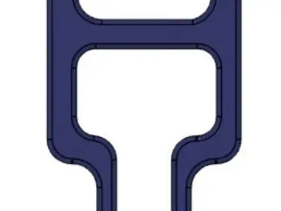 Compliant Clip With Single Part Hinge 3D print model