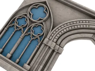 Gothic Window  3D model buy