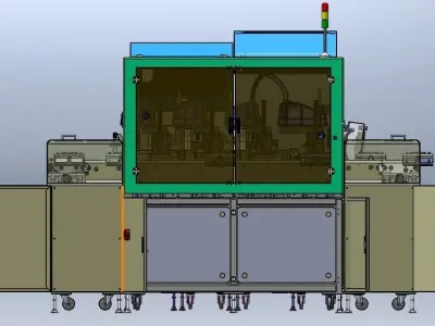 Automatic linear loop placement machine 3D model
