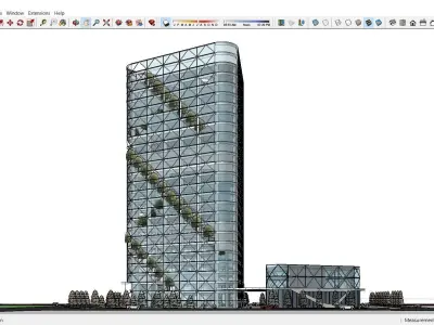 Sketchup Commercial Complex N9 3D model
