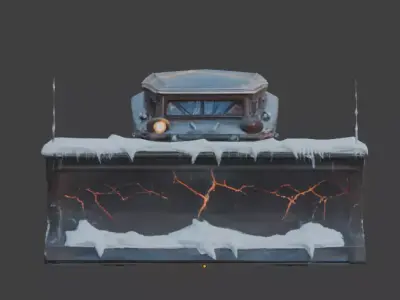 Cursed Winter Utility Interceptor 3D Model Low-poly 3D model