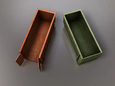 Large Dumpster Low-poly 3D model