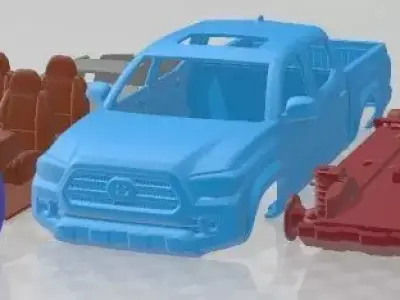 Toyota Tacoma TRD Double Cab 2016 Printable Car  3D print model