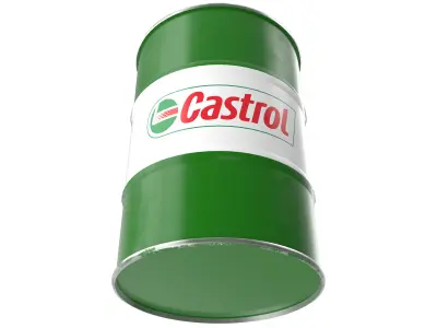 Castrol oil barrel 3D model