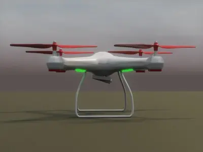 Drone Quadcopter 3D model