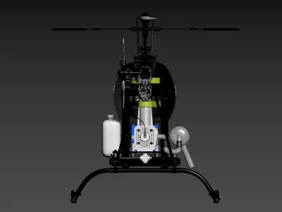 3D model of a helicopter 3D model