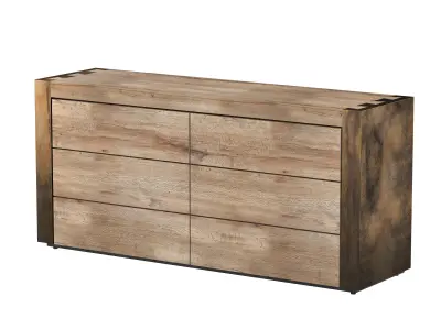Telluride Six Drawer Dresser 3D model
