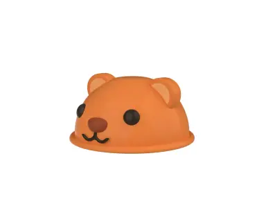 Bear Hat Cute Low-poly 3D model