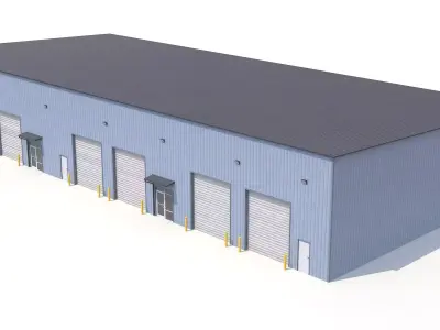 Industrial Building 53 PBR Low-poly 3D model purchase
