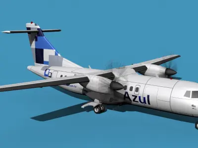 ATR-42-320 Azul 3D model