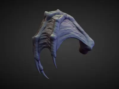WING31 high poly sculpt 3D model