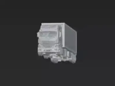 3D Cargo Transport Truck 3D print model
