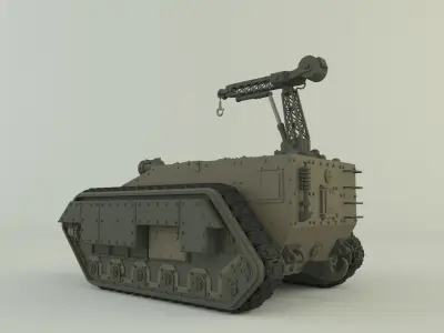 trojan 412 tank 3D model