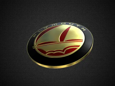 plymouth logo 3D model