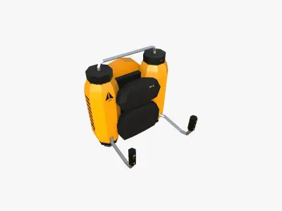 Jetpack Low Poly B01 - SciFi Character Design Low-poly 3D model