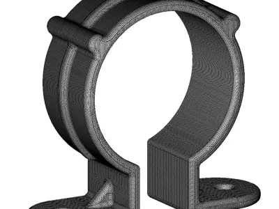 Plastic Premium Pipe Clip 3D model