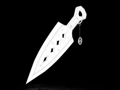 Wraith Dagger  Low-poly 3D model