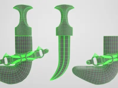 Omani Dagger 3D model
