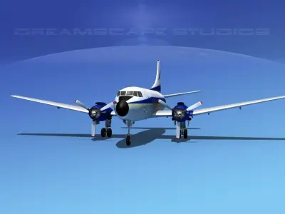 Martin 404 Southern Airways 2 3D model