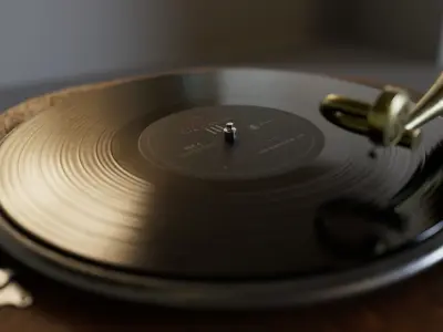 Gramophone 3D model 7