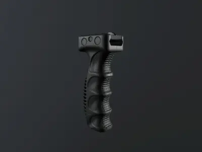 Tactical grip  Low-poly 3D model