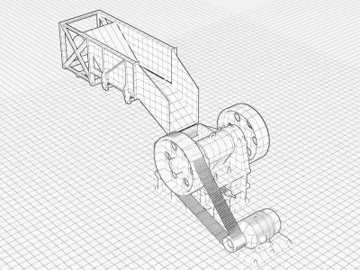 jaw crusher 3D Model 3D model