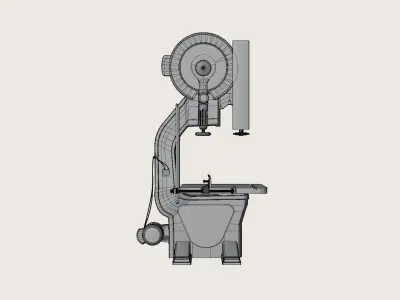 Bandsaw Low-poly 3D model