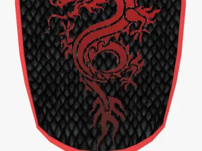 Sword shield Low-poly 3D model buy