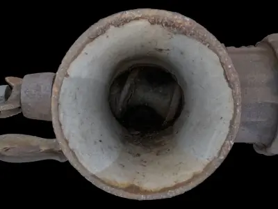 Old manual meat grinder 3D model