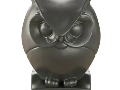 Stone figurine of an owl 3D model