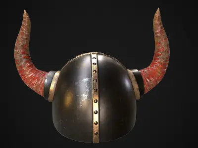  viking helmet Free low-poly 3D model
