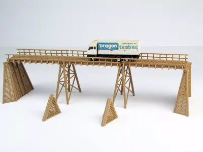 Temporary road bridge 1-87 FDM 3D print model
