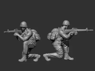 USA Vietnam Soldier 8 3D print model