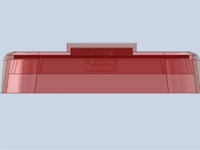 Red truck lens 3D model