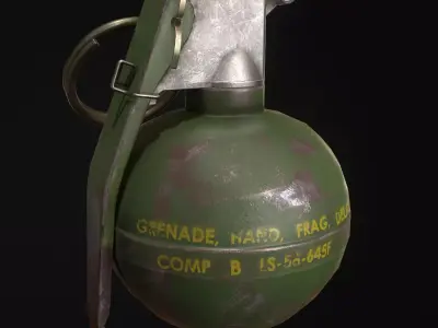 Grenade M67 Low-poly 3D model purchase