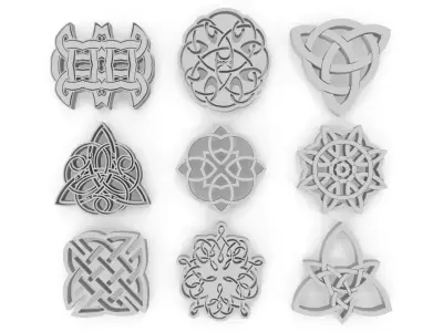 Celtic Symbols 01 3D model