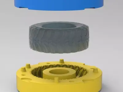 Mold for diecast Super Swamper Cobalt MT Tire Scale 1 to 10 3D print model