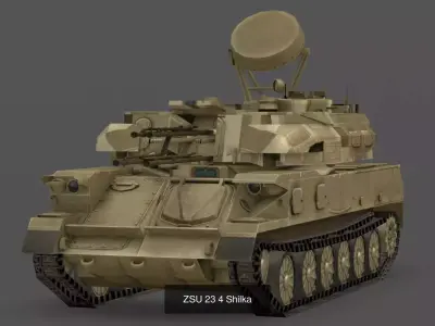 Mobile Anti-Aircraft Recon Bundle  5 Specialized 3D Models 3D Model Pack