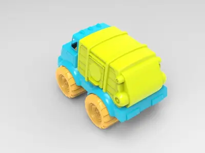Cement Mixer Truck 3D model